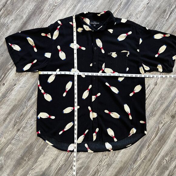 Vintage 90s Guess by Georges Marciano Bowling Shirt L - Picture 5 of 6